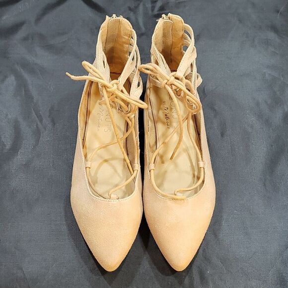 BRAND NEW COCONUT BY MATISSE POINTED TOE LACE UP WOMEN'S BALLET FLAT SHOE - Picture 4 of 14